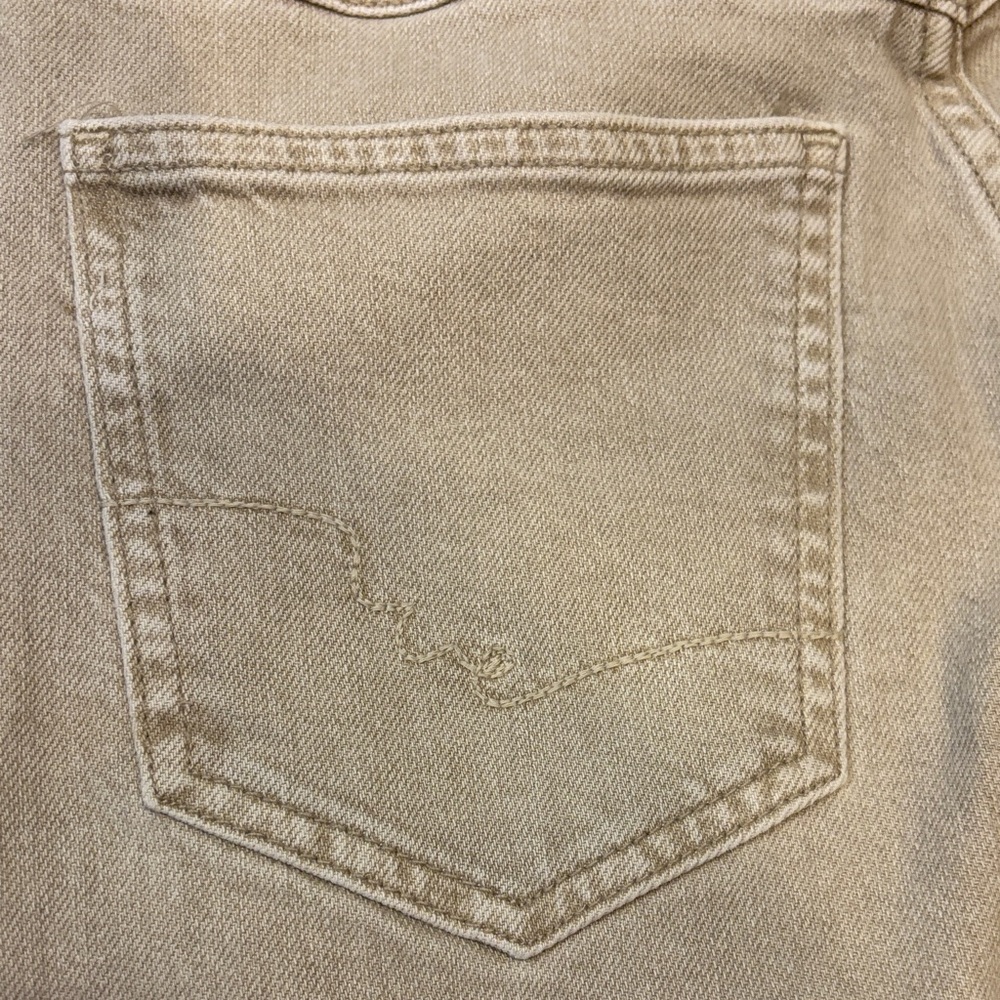 We The Free women’s size 24 Straight-Leg Jeans distressed hem beige denim - Picture 5 of 6